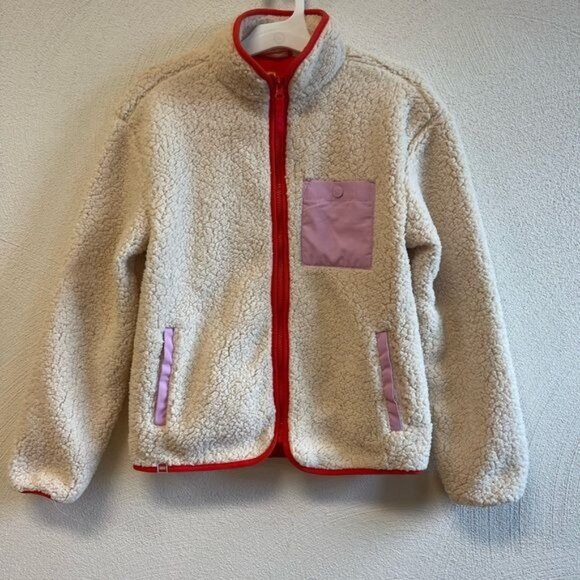 NWT Women's Contrast Pocket Sherpa Jacket LEGO Collection x Target Cream Sz XXS - Picture 7 of 7